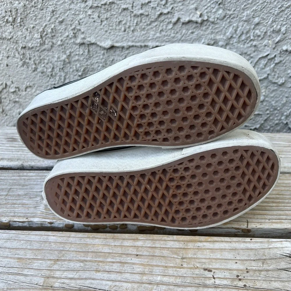 Vans Shoes Women Size 6.5 Old Skool Stackform Black White Platform Y2K Style